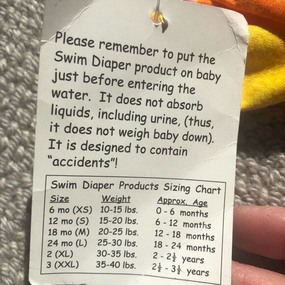🍭6/$30 NWT Flap Happy Tropical Swim Diaper 6 mo - Picture 6 of 7